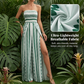 Geometric Print Smocked Bodice Jumpsuit