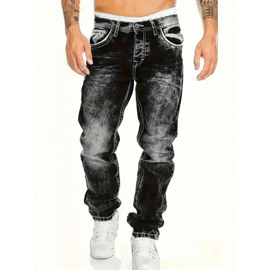😎Fashion New👖Men's Fashion Creative Stretch Denim Jeans