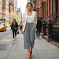 Women's Casual Drawstring Waist Capri Pants