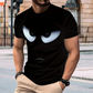 Men's Streetwear Graphic T-Shirt with Eye Print