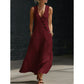 👗2026 New Arrival🌼Women's Sleeveless V-Neck Maxi Dress with Pockets