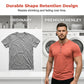Men's Short Sleeve Henley T-Shirt