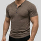 Men's Short Sleeve Henley T-Shirt