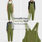 ❣️New Arrival❣️Women's Casual Button-Front Overalls – Adjustable Straps, Breathable Fabric & Relaxed Fit ✨