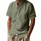 Men's Casual Button-Down Short Sleeve Shirt