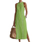 ✨50%OFF💖Women Halter Lace Panel Midi Dress