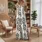 🌼Women's Leaf Print Spaghetti Strap Jumpsuit