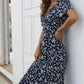 Elegant Floral V-Neck Dress