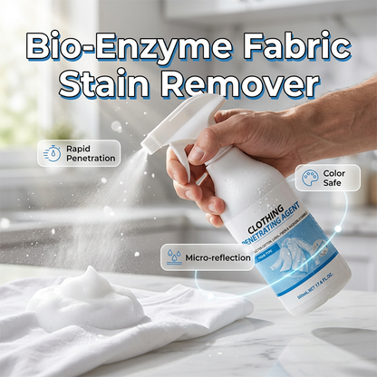 ✨Deep Penetrating Clothing Cleaner Spray💦Bio-Enzyme Foam Breaks Down Oil, Sweat & Yellow Stains