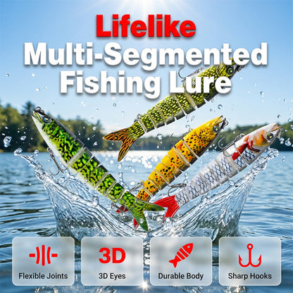 🔥Hot Sale🐟Multi-Segmented Bionic Fishing Lure🌊