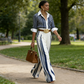 📢Free Shipping⏰Women's Striped Shirt & Wide-Leg Pants 2-Piece Set