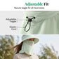 Outdoor Sun Protection Hat with Face & Neck Flap