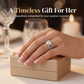 Elegant Square Solitaire & Enhancer Ring