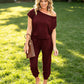 Women's Casual Off Shoulder Short Sleeve Jumpsuit