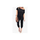 Women's Casual Off Shoulder Short Sleeve Jumpsuit