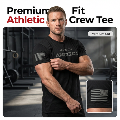 👕 New Arrival🏃 Men's Athletic Fit Crew Neck Tee – Breathable Cotton