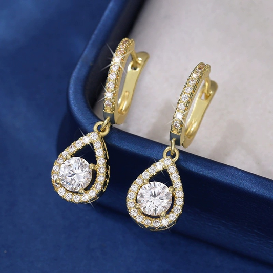 ✨Buy 1 Get 1 Free✨Elegant Teardrop Dangle Hoop Earrings