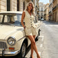 Women's V-Neck Vest & Shorts 2-Piece Set