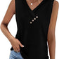 👕2026 Women’s Button Down V Neck Loose Fit Tank Top