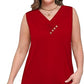 👕2026 Women’s Button Down V Neck Loose Fit Tank Top