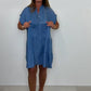 👗Women’s Casual Solid Button Down Short Dress