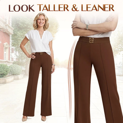 👖 50% OFF! ✨Women's High-Waisted Wide-Leg Trousers – Fluid fit, lightweight fabric