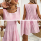 Women’s Casual Sleeveless Plaid A-Line Dress