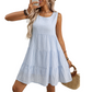 Women’s Casual Sleeveless Plaid A-Line Dress