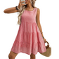 Women’s Casual Sleeveless Plaid A-Line Dress