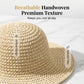 Women's Handwoven Wide-Brim Straw Hat