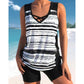 🌊Summer Hot Sale✨ Women's Printed Two-Piece Tankini Swimsuit