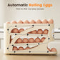 🥚2026 Hot Sale🧊Space-Saving Fridge Egg Storage Organizer – Gravity-Fed Auto Roll, 30-Egg Capacity & Slim Door-Fit Design 🏠