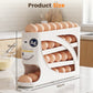 🥚2026 Hot Sale🧊Space-Saving Fridge Egg Storage Organizer – Gravity-Fed Auto Roll, 30-Egg Capacity & Slim Door-Fit Design 🏠