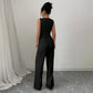 Women’s Sleeveless Vest & Wide-Leg Pants 2-Piece Set