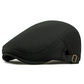🧢Breathable Flat Cap with Adjustable Strap – Mesh Fabric, Classic Ivy Style & Built-in Sweatband🌞