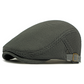 🧢Breathable Flat Cap with Adjustable Strap – Mesh Fabric, Classic Ivy Style & Built-in Sweatband🌞