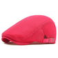 🧢Breathable Flat Cap with Adjustable Strap – Mesh Fabric, Classic Ivy Style & Built-in Sweatband🌞