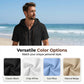 Men's Casual Short Sleeve Hoodie Shirt