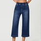 Women's Pull-On Wide-Leg Cropped Denim Jeans