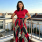 Women's Top & Wide-Leg Pants 2-Piece Set