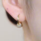 ✨Buy 2 Get 1 Free❣️Gold Circle Earrings with Small Ball