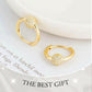 ✨Buy 2 Get 1 Free❣️Gold Circle Earrings with Small Ball