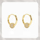 ✨Buy 2 Get 1 Free❣️Gold Circle Earrings with Small Ball