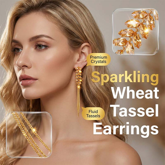 Elegant Wheat Tassel Earrings