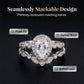 Pear-Shaped Teardrop Engagement Ring Set