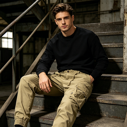 Men's Casual Cargo Jogger Pants