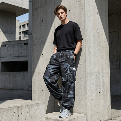 😎Men’s Casual Camouflage Pants with Drawstring