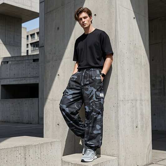 😎Men’s Casual Camouflage Pants with Drawstring
