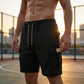 🩳Men's Casual Textured Cargo Shorts with Drawstring