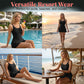 👙 50% OFF! 🌺 Double Strap Ruched Skirted Swimsuit – Tummy Control, Secure Support, Quick-Dry ✨